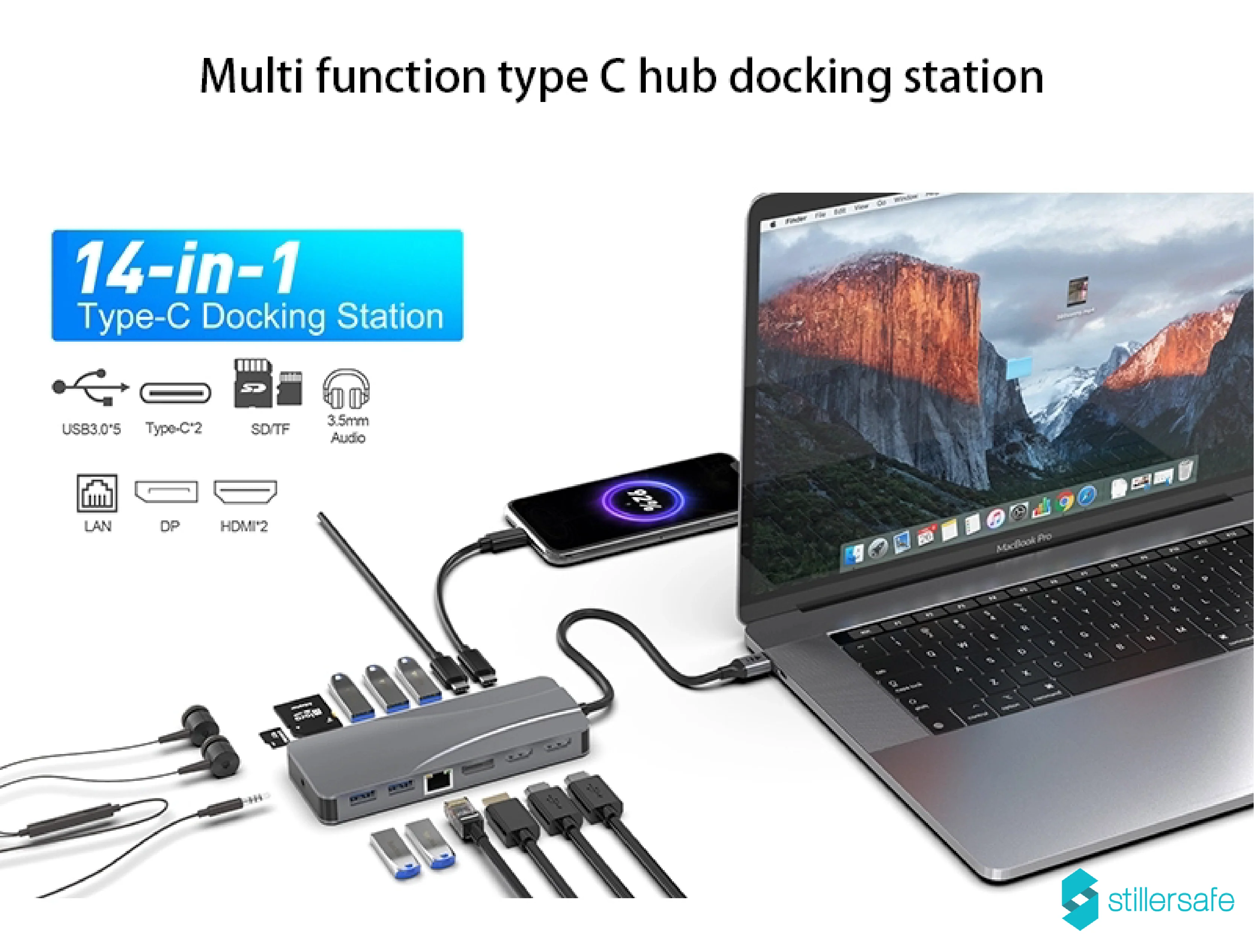 Docking Station 13 in 2 for Macbook (Pre-Order Fullfillment will take 20 days) - Image 5