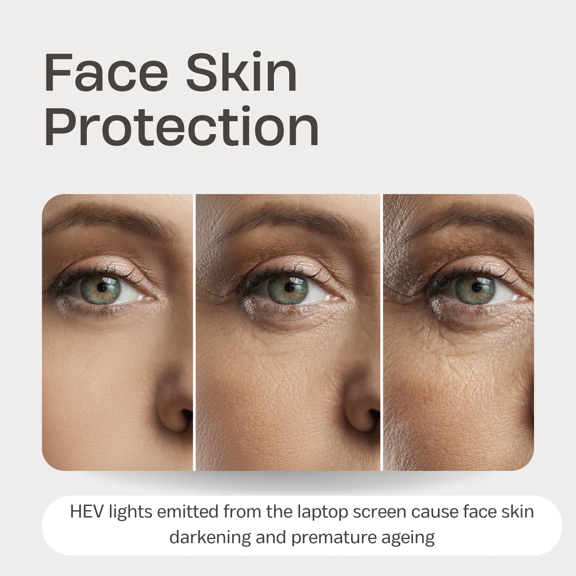 AntiGlare Eye + Face Skin Protection Screen for Lenovo Laptop Blue Light Blocking ABCS screen. - Image 3