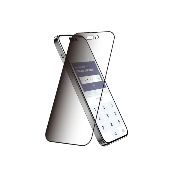 Eye + Face Skin Protection AntiGlare 5D Tempered Glass for iPhone 15. Blue Light Blocking ABCS Glass