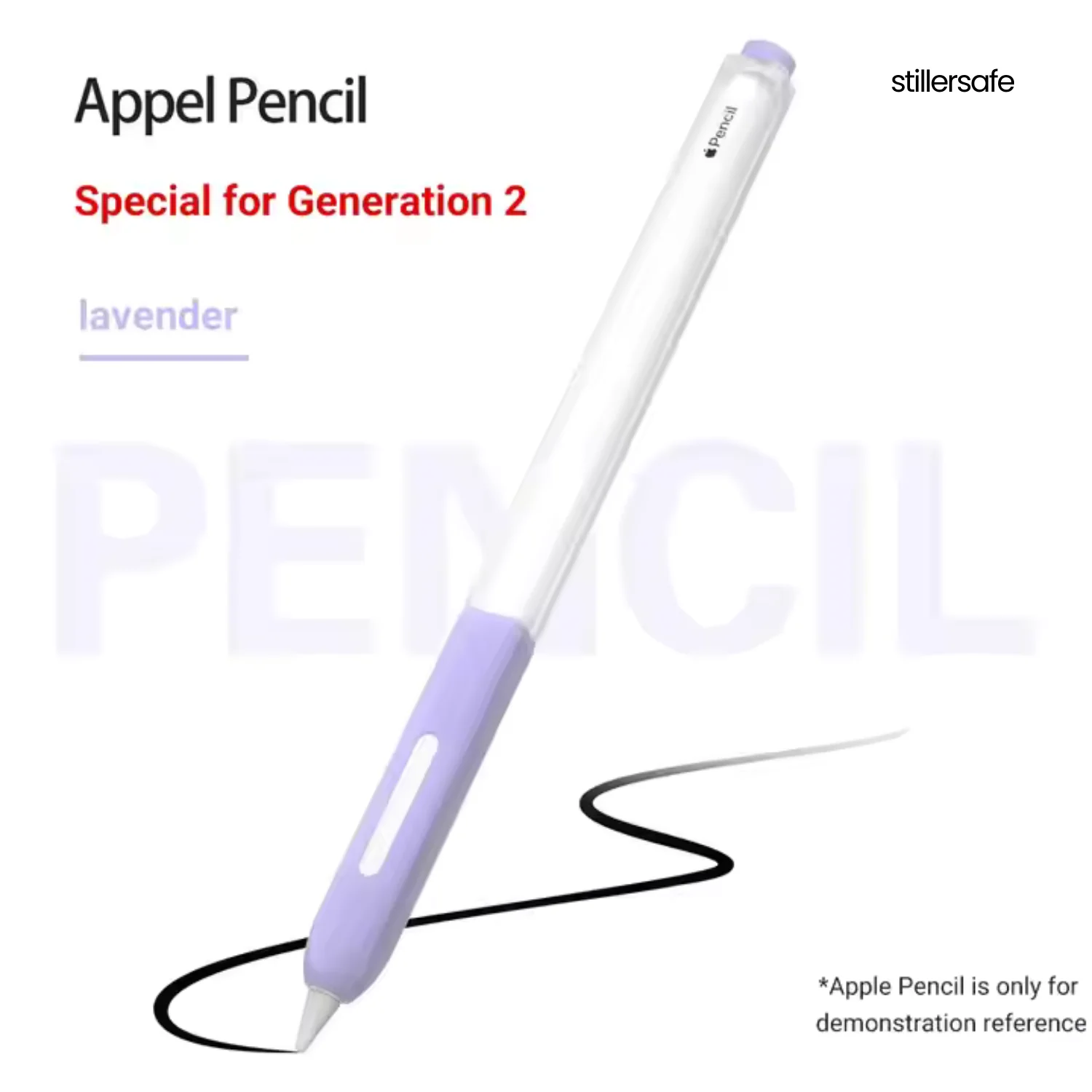 For iPad Pencil 2 stylus Protective Case Soft Silicone Protective + Tip Cover Anti-Scratch Nib - Image 5