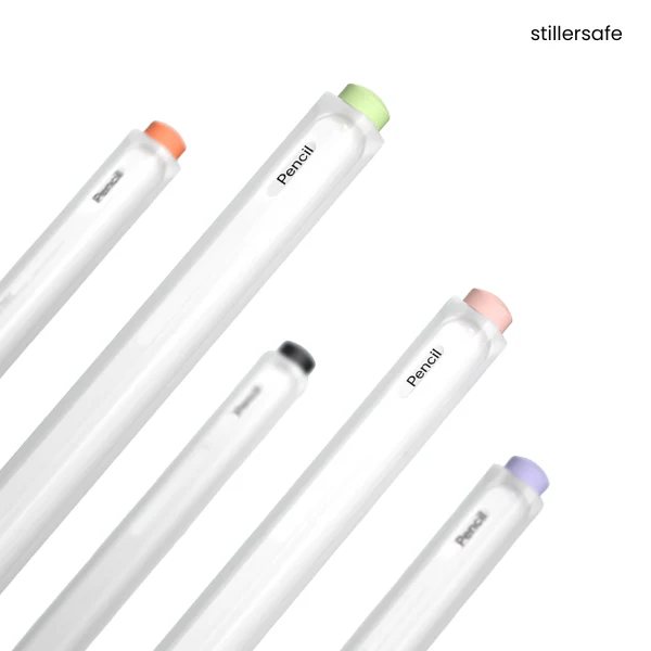 For iPad Pencil 2 stylus Protective Case Soft Silicone Protective + Tip Cover Anti-Scratch Nib - Image 7