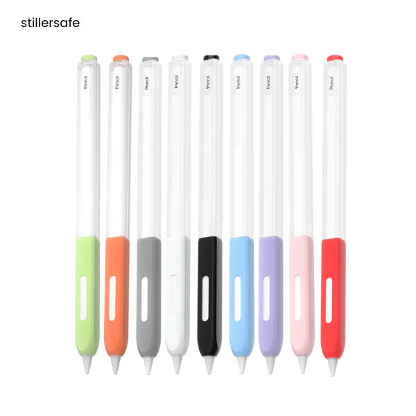 For iPad Pencil 2 stylus Protective Case Soft Silicone Protective + Tip Cover Anti-Scratch Nib - Image 9