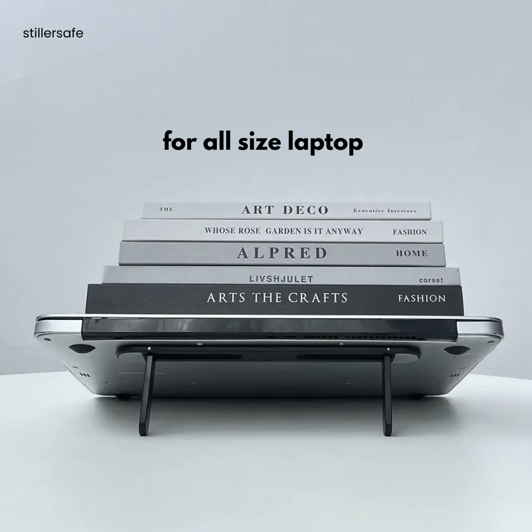 Sleek Foldable Ergonomic Laptop Stand - Aluminium Alloy Material - Image 10
